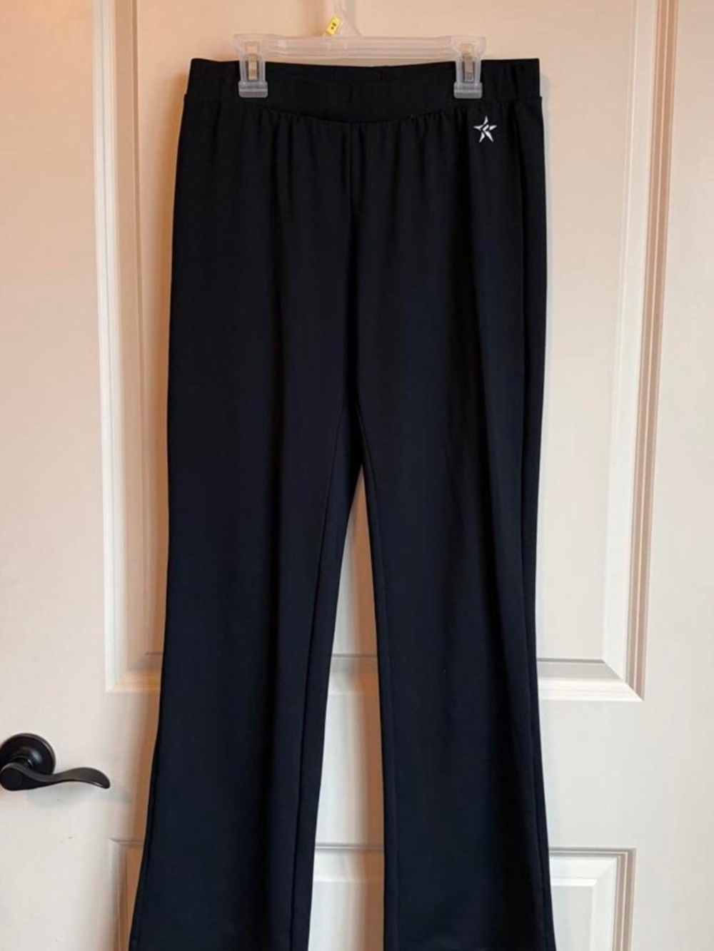Black flare leggings/sweatpants from Rebel Athletics